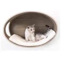 Katthylla Oval Office Grey