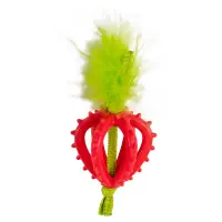 Kattleksak tuggring - dental strawberry