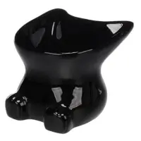 Upphöjd kattmatskål, Doby Black