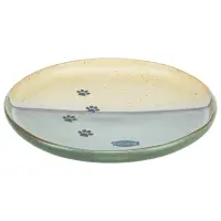 Kattfat keramik grön/beige