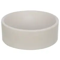 Kattmatskål stengods creme
