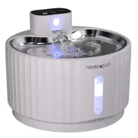 Kattfontän Glacia vit, sladdlös
