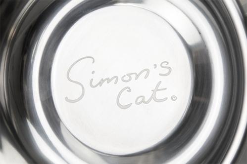 Kattmatskål Simon's Cat grå